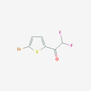 molecular formula C6H3BrF2OS B8566791 1-(5-Bromothiophen-2-yl)-2,2-difluoroethanone 