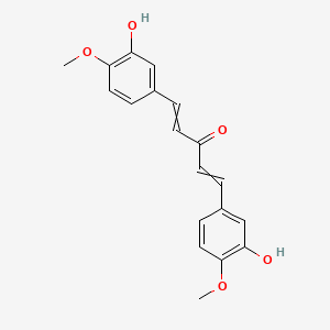 molecular formula C19H18O5 B8566814 1,5-Bis(3-hydroxy-4-methoxyphenyl)penta-1,4-dien-3-one CAS No. 917813-56-0