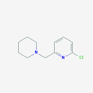 molecular formula C11H15ClN2 B8566822 2-Chloro-6-piperidinomethylpyridine 