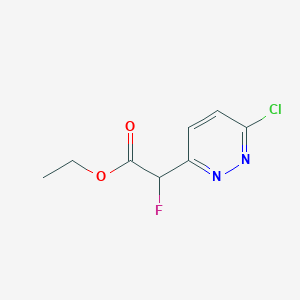 Ethyl 2-(6-chloropyridazin-3-yl)-2-fluoroacetate