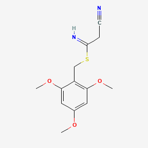 (2,4,6-Trimethoxyphenyl)methyl 2-cyanoethanimidothioate