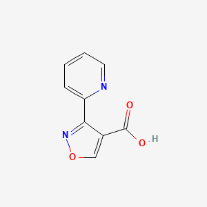 molecular formula C9H6N2O3 B8566862 3-Pyridin-2-yl-isoxazole-4-carboxylic acid 