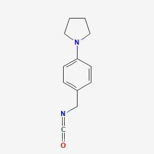 1-[4-(Isocyanatomethyl)phenyl]pyrrolidine