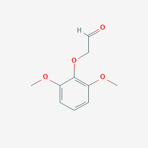 molecular formula C10H12O4 B8566894 2,6-Dimethoxyphenoxyacetaldehyde 