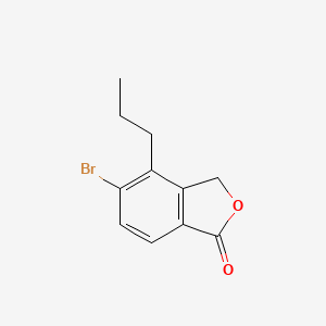 molecular formula C11H11BrO2 B8566900 5-bromo-4-propyl-2-benzofuran-1(3H)-one 