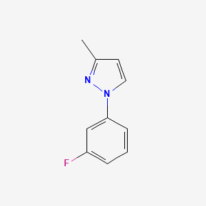 molecular formula C10H9FN2 B8566907 1-(3-fluoro-phenyl)-3-methyl-1H-pyrazole 