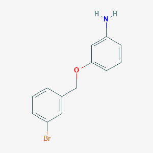 molecular formula C13H12BrNO B8566908 3-(3-Bromo-benzyloxy)-phenylamine 