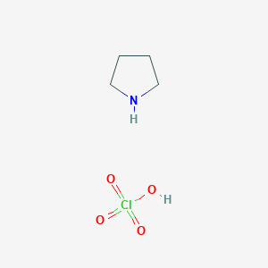 molecular formula C4H10ClNO4 B8566935 Pyrrolidine, perchlorate CAS No. 22401-44-1