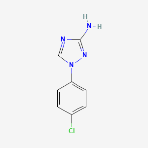 molecular formula C8H7ClN4 B8567016 1-(4-Chloro-phenyl)-1H-[1,2,4]triazol-3-ylamine 