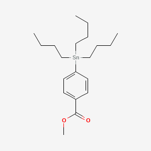 molecular formula C20H34O2Sn B8567046 Methyl 4-(tributylstannyl)benzoate CAS No. 91734-76-8