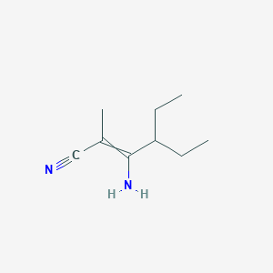 3-Amino-4-ethyl-2-methylhex-2-enenitrile