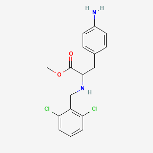 Methyl 3-(4-aminophenyl)-2-[(2,6-dichlorobenzyl)amino]propanoate