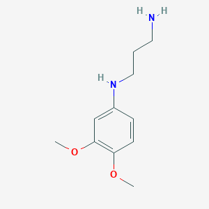 molecular formula C11H18N2O2 B8567091 3-(3,4-Dimethoxyphenylamino)-propylamine 