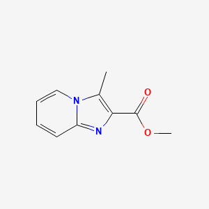 molecular formula C10H10N2O2 B8567139 Methyl 3-methylimidazo[1,2-a]pyridine-2-carboxylate CAS No. 668276-24-2