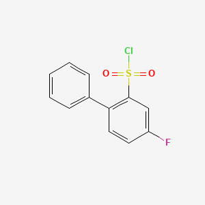 molecular formula C12H8ClFO2S B8567154 4-Fluorobiphenylsulfonyl Chloride CAS No. 1214353-58-8