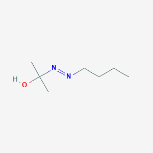 molecular formula C7H16N2O B8567268 2-[(E)-Butyldiazenyl]propan-2-ol CAS No. 57910-27-7