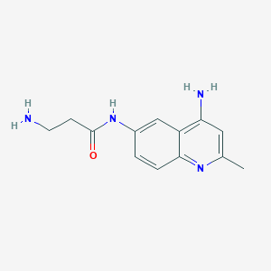 molecular formula C13H16N4O B8567315 3-Amino-N-(4-amino-2-methyl-quinolin-6-yl)-propionamide CAS No. 629629-40-9