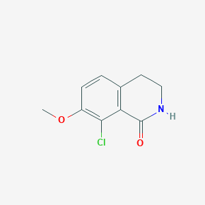 molecular formula C10H10ClNO2 B8567396 8-chloro-7-methoxy-3,4-dihydroisoquinolin-1(2H)-one 