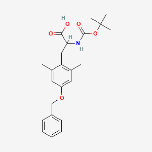 molecular formula C23H29NO5 B8567414 3-(4-Benzyloxy-2,6-dimethyl-phenyl)-2-tert-butoxycarbonylamino-propionic acid 