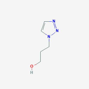 molecular formula C5H9N3O B8567427 3-(1,2,3-Triazol-1-yl)propan-1-ol 
