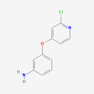 molecular formula C11H9ClN2O B8567432 3-(2-Chloropyridin-4-yloxy)aniline 