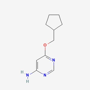molecular formula C10H15N3O B8567441 6-(Cyclopentylmethoxy)pyrimidin-4-amine 