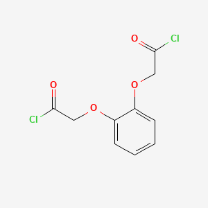 molecular formula C10H8Cl2O4 B8567462 Acetyl chloride, 2,2'-[1,2-phenylenebis(oxy)]bis- CAS No. 31250-16-5
