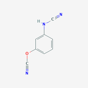 molecular formula C8H5N3O B8567499 3-(Cyanoamino)phenyl cyanate CAS No. 62272-57-5