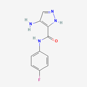 4-amino-N-(4-fluorophenyl)-1H-pyrazole-3-carboxamide