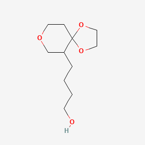 4-(1,4,8-Trioxaspiro[4.5]dec-6-yl)butan-1-ol