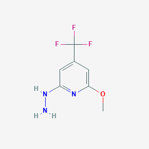2-Hydrazinyl-6-methoxy-4-(trifluoromethyl)pyridine