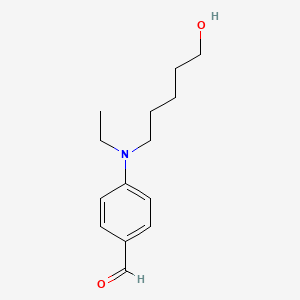 molecular formula C14H21NO2 B8567643 4-[Ethyl(5-hydroxypentyl)amino]benzaldehyde CAS No. 583873-05-6