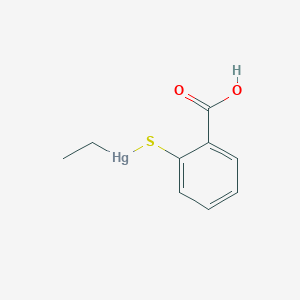 molecular formula C9H10HgO2S B085677 乙基汞硫柳酸 CAS No. 148-61-8