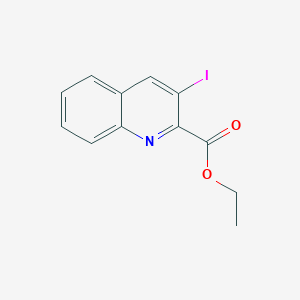 molecular formula C12H10INO2 B8567726 Ethyl 3-iodoquinoline-2-carboxylate 