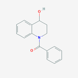 molecular formula C16H15NO2 B8567797 (4-Hydroxy-3,4-dihydro-2H-quinolin-1-yl)-phenyl-methanone CAS No. 24206-41-5
