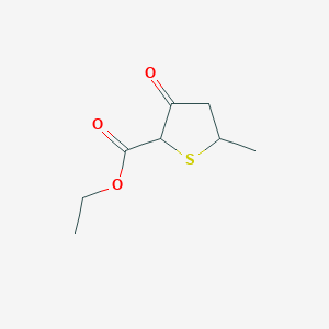 molecular formula C8H12O3S B8567809 Ethyl 5-methyl-3-oxo-tetrahydrothiophene-2-carboxylate CAS No. 56291-35-1