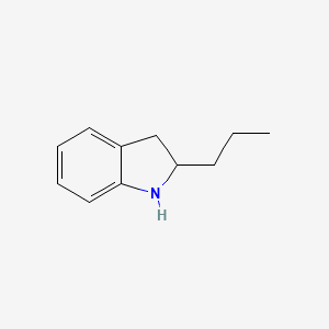 molecular formula C11H15N B8567827 2-Propylindoline 