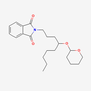 molecular formula C22H31NO4 B8567834 2-{4-[(Oxan-2-yl)oxy]nonyl}-1H-isoindole-1,3(2H)-dione CAS No. 54460-21-8
