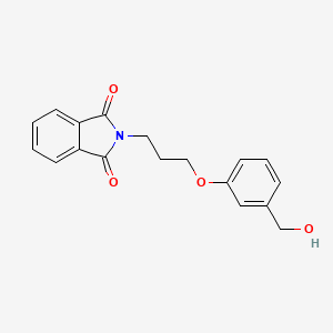 molecular formula C18H17NO4 B8567914 N-[3-[3-(hydroxymethyl)phenoxy]propyl]phthalimide CAS No. 72126-70-6