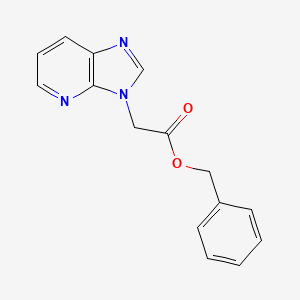 molecular formula C15H13N3O2 B8567943 benzyl 3H-imidazo[4,5-b]pyridine-3-ylacetate 