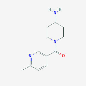 molecular formula C12H17N3O B8567950 (4-Aminopiperidin-1-yl)(6-methylpyridin-3-yl)methanone 