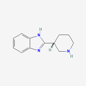 molecular formula C12H15N3 B8567958 (R)-2-(piperidin-3-yl)-1H-benzo[d]imidazole 