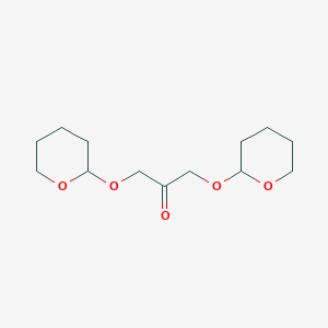 molecular formula C13H22O5 B8567963 2-Propanone, 1,3-bis[(tetrahydro-2H-pyran-2-yl)oxy]- CAS No. 32888-40-7