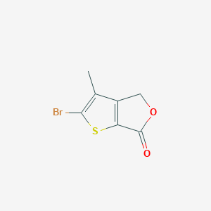 molecular formula C7H5BrO2S B8567979 2-Bromo-3-methylthieno [2,3-c]furan-6-(4H)-one 
