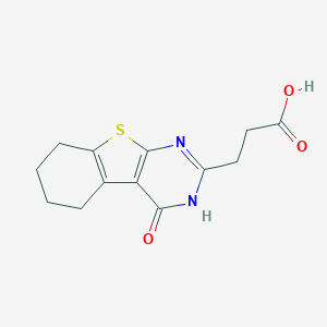3-(4-Oxo-3,4,5,6,7,8-hexahydro[1]benzothieno[2,3-d]pyrimidin-2-yl)propanoic acid