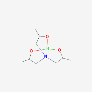 B085680 3,7,10-Trimethyl-2,8,9-trioxa-5-aza-1-borabicyclo[3.3.3]undecane CAS No. 101-00-8