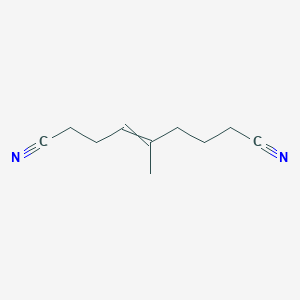 molecular formula C10H14N2 B8568001 5-Methylnon-4-enedinitrile CAS No. 56726-76-2