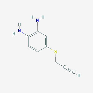 molecular formula C9H10N2S B8568027 4-[(Prop-2-yn-1-yl)sulfanyl]benzene-1,2-diamine CAS No. 54029-69-5