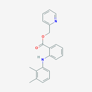 molecular formula C21H20N2O2 B8568055 (Pyridin-2-yl)methyl 2-(2,3-dimethylanilino)benzoate CAS No. 106724-31-6