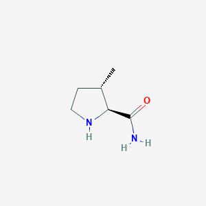 molecular formula C6H12N2O B8568092 (2S,3S)-3-methylpyrrolidine-2-carboxamide 